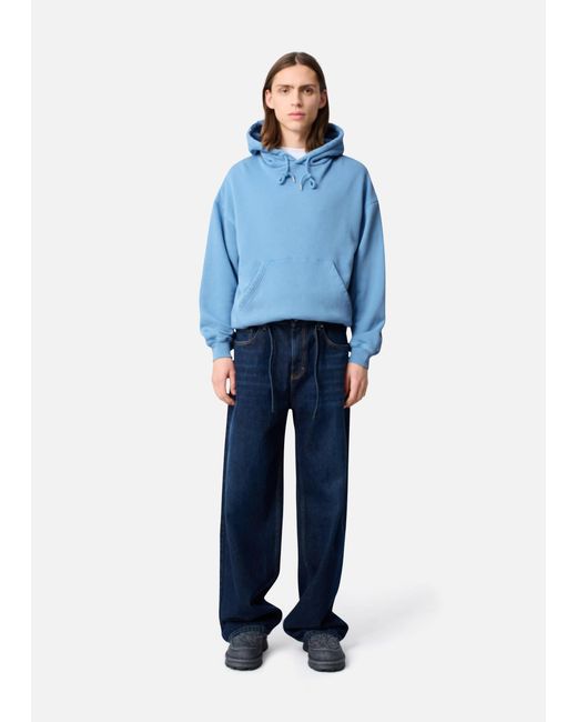 Axel Arigato Blue Distort Washed Hoodie for men