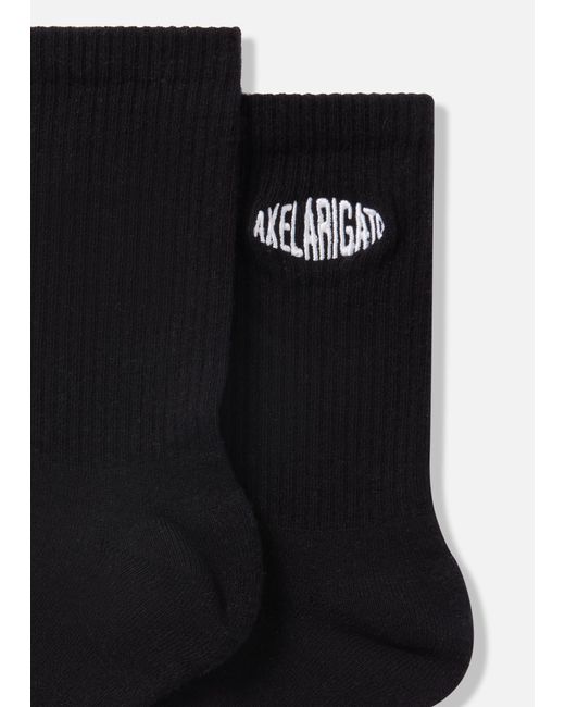Axel Arigato Black Distort Logo Socks
