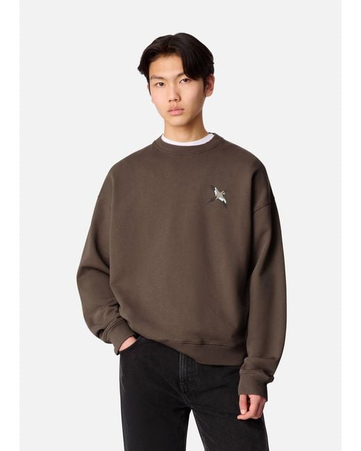 Axel Arigato Brown Micro Bee Bird Sweatshirt for men