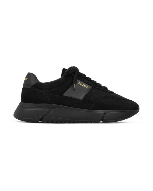 Axel Arigato Black Minimal Genesis Vintage Leather Runners for men