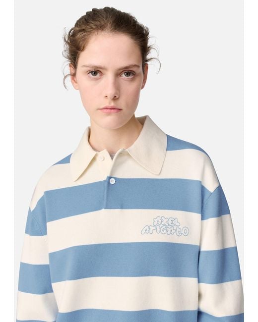 Axel Arigato Blue Rey Polo Sweater