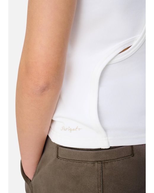 Axel Arigato White Rina Layered Tank Top