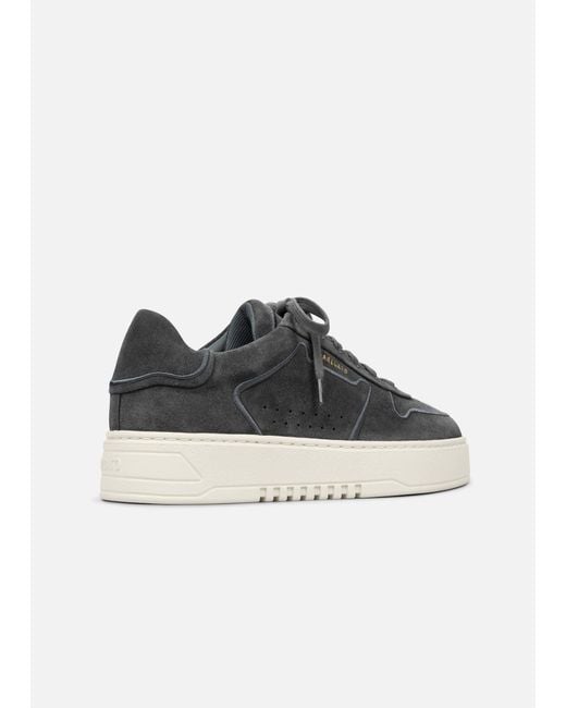Axel Arigato Black Embroidered Suede Retro Orbit Sneakers for men
