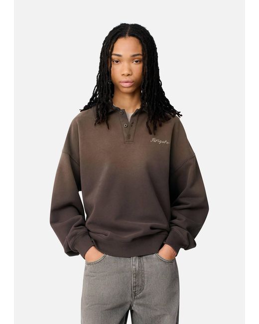 Axel Arigato Brown Maze Polo Sweater for men