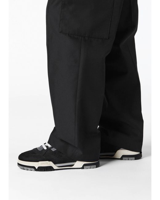 Axel Arigato Black Premium Leather Retro Sneakers for men