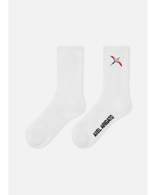 Axel Arigato White Bee Bird Tube Socks