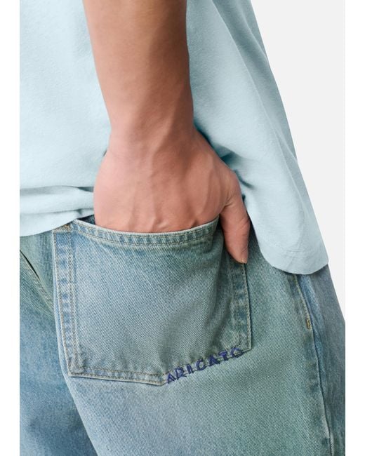 Axel Arigato Blue Spray Relaxed Jeans for men