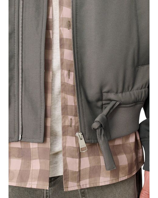 Axel Arigato Gray Archer Bomber Jacket for men