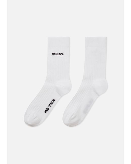 Axel Arigato White Linear Arigato Socks