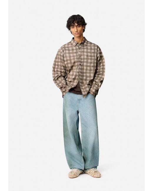 Axel Arigato Natural Distort Gingham Shirt for men