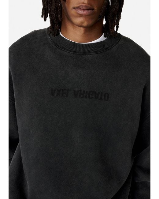 Axel Arigato Black Distort Washed Sweatshirt for men