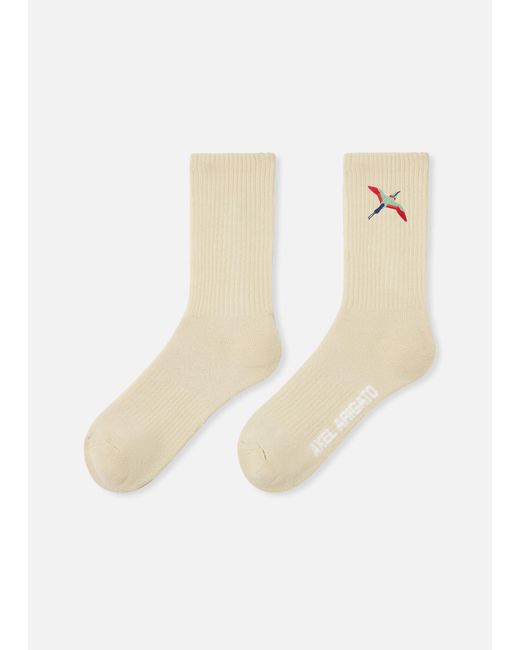 Axel Arigato White Bee Bird Tube Socks