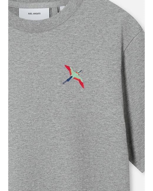 Axel Arigato Gray Bee Bird T-Shirt for men