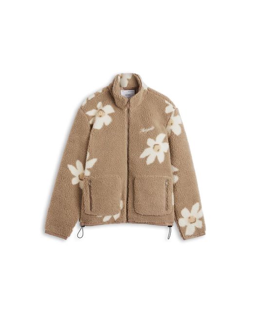 Axel Arigato Billie Flower Fleece Jacket in Natural Lyst