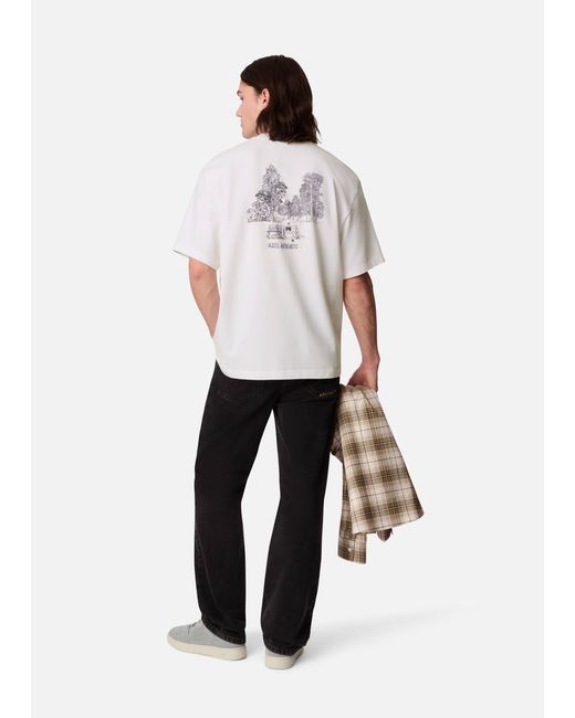 Axel Arigato White Forest Sketch T-Shirt for men