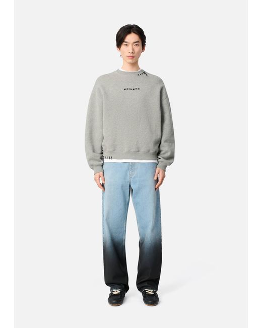 Axel Arigato Gray Loops Sweatshirt for men