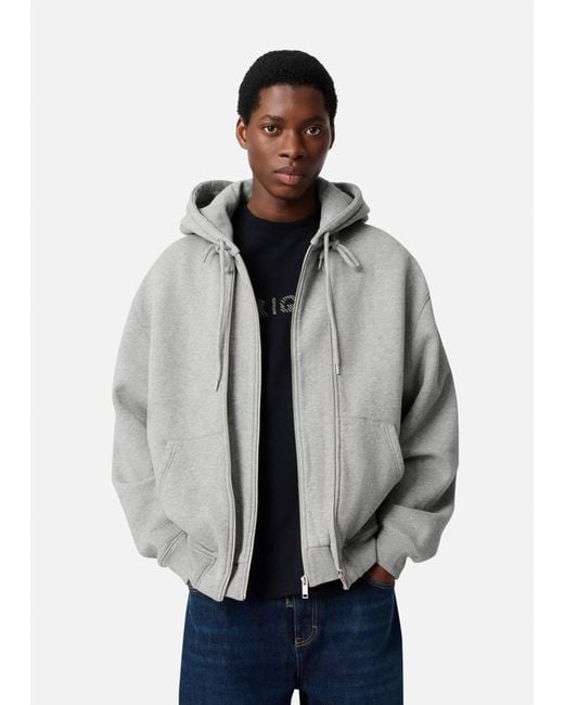 Axel Arigato Gray Trey Mélange Hoodie for men