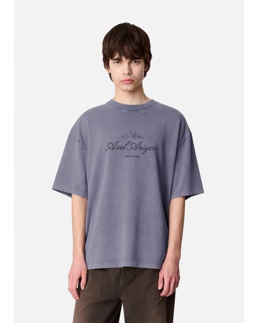 Axel Arigato Blue Nyc Washed Sky T-Shirt