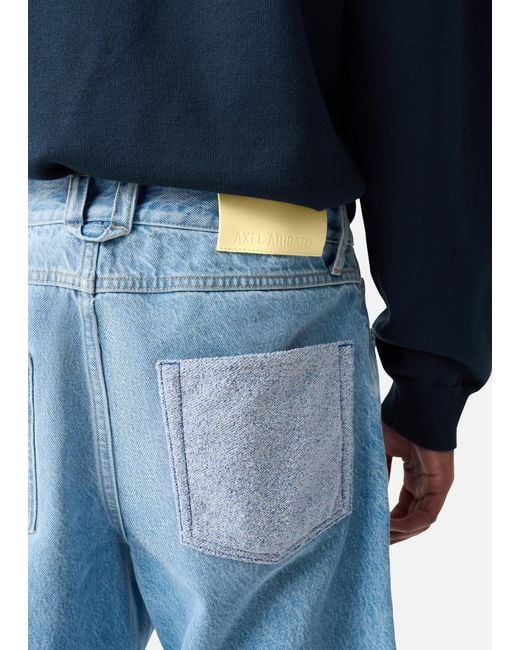 Axel Arigato Blue Zine Embroidered Patch Jeans