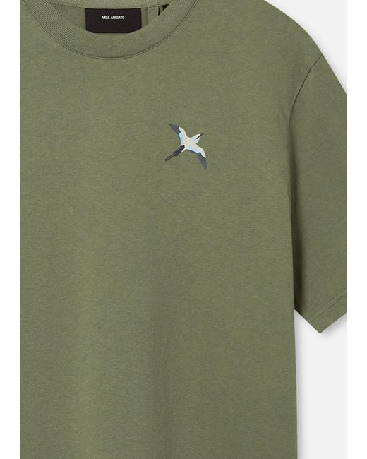 Axel Arigato Green Bee Bird T-Shirt for men