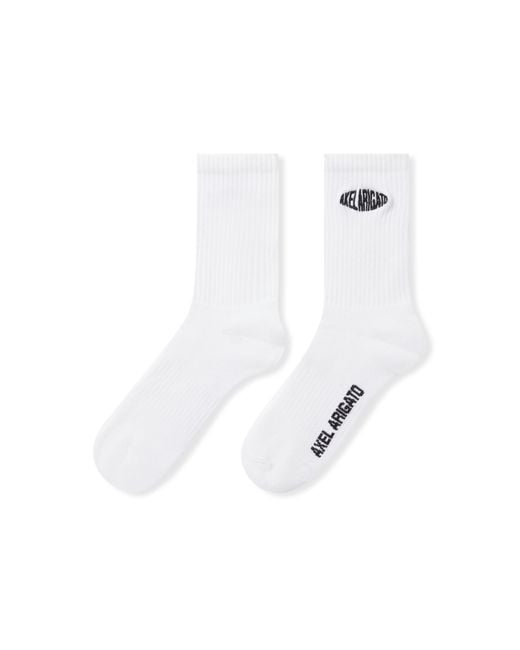 Axel Arigato White Distort Logo Socks