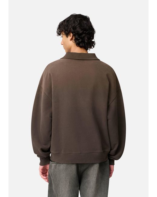 Axel Arigato Brown Maze Polo Sweater for men