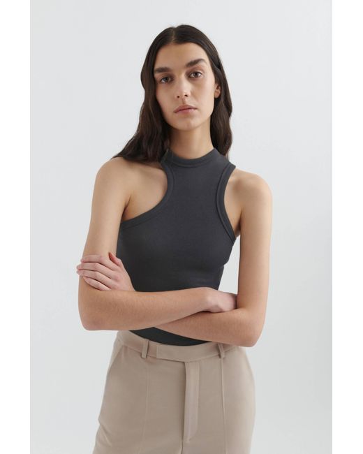 Axel Arigato Gray Script A Scoop Tank Top