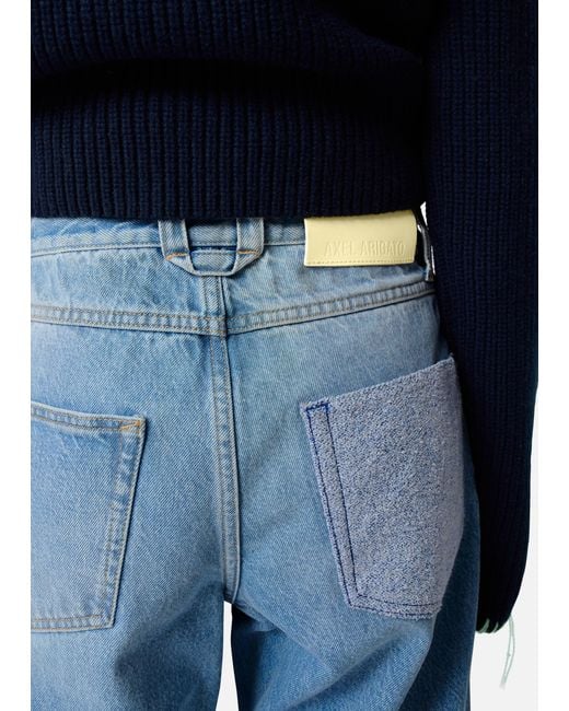 Axel Arigato Blue Zine Embroidered Patch Jeans