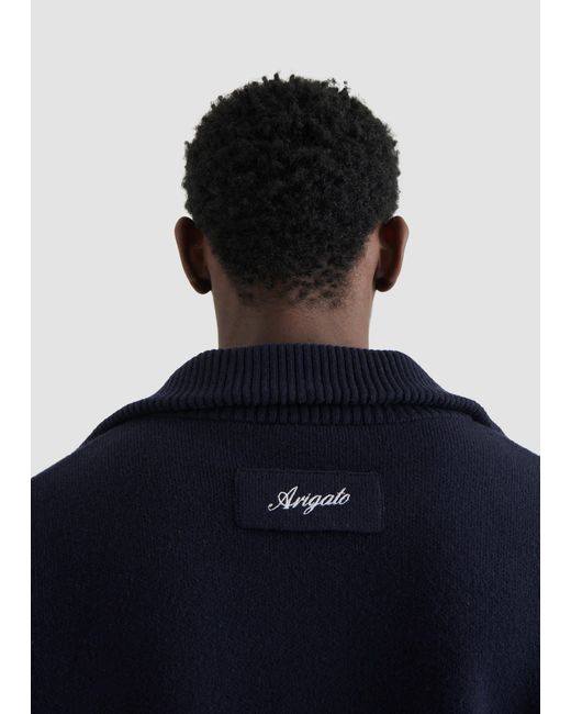 Axel Arigato Blue Core Zip-Up Sweater for men