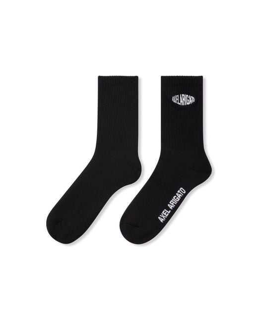 Axel Arigato Black Distort Logo Socks