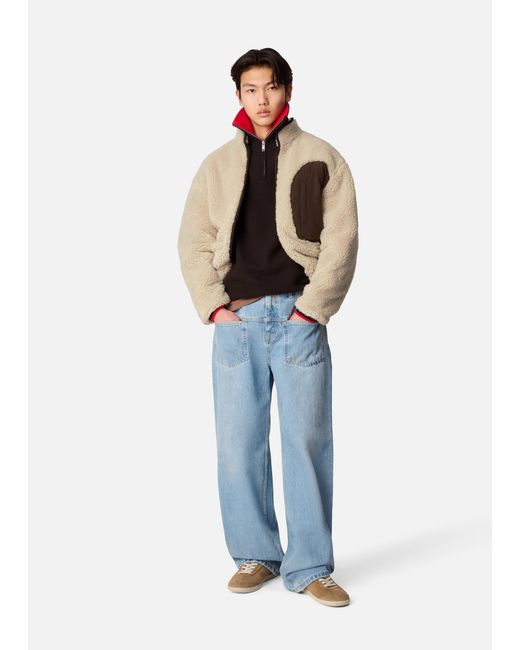 Axel Arigato Red Trace Half Zip Sweater for men
