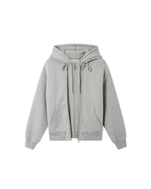 Axel Arigato Gray Trey Mélange Hoodie for men