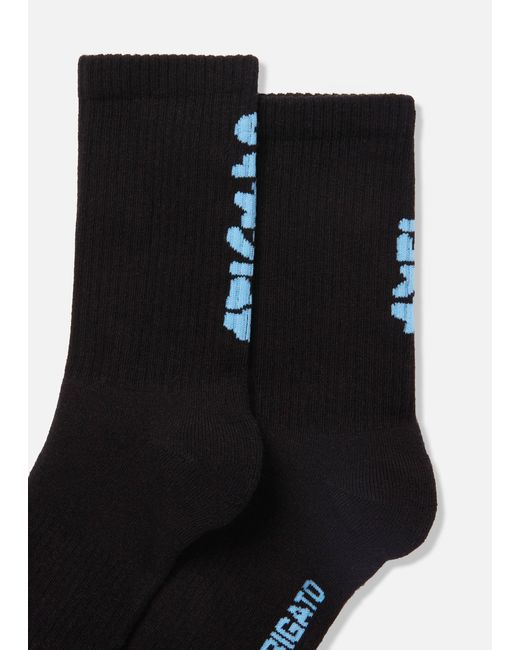 Axel Arigato Black Floral Jacquard Socks