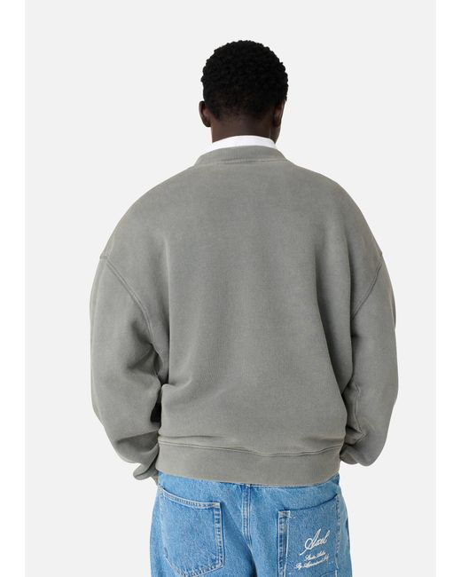 Axel Arigato Gray Distort Washed Sweatshirt for men