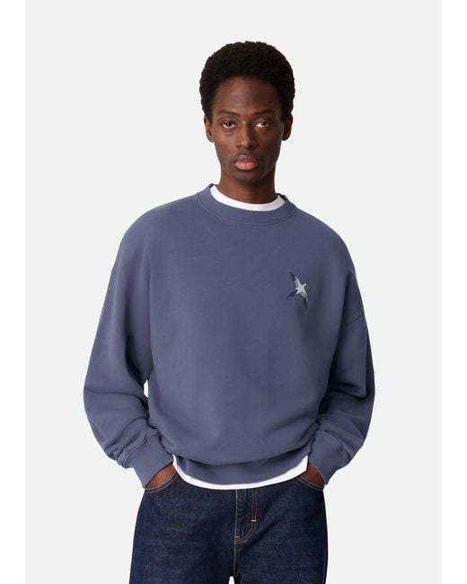 Axel Arigato Blue Micro Bee Bird Sweatshirt for men