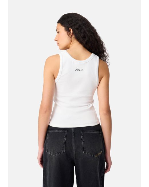 Axel Arigato White Traced Tank Top