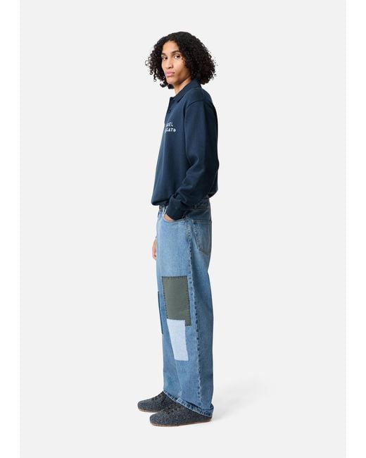 Axel Arigato Blue Zine Embroidered Patch Jeans