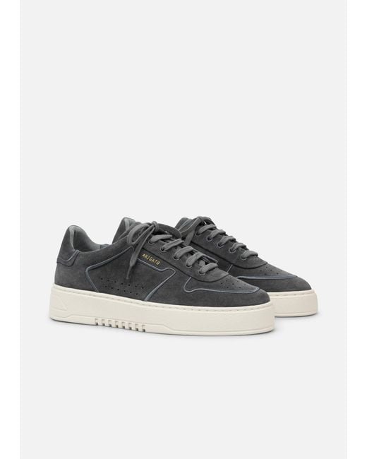 Axel Arigato Black Embroidered Suede Retro Orbit Sneakers for men