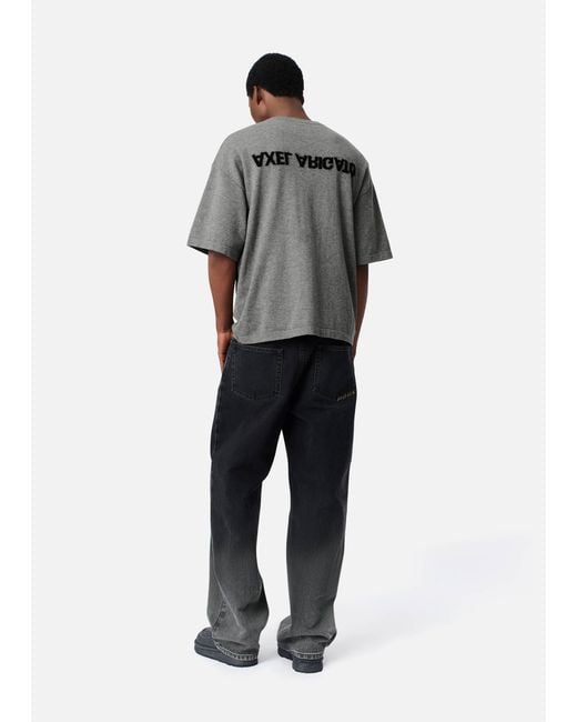 Axel Arigato Gray Distort Knitted T-Shirt for men