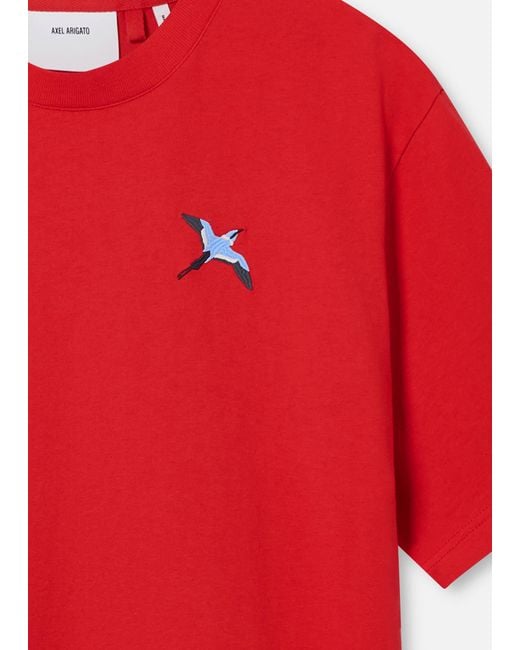 Axel Arigato Red Bee Bird T-Shirt for men
