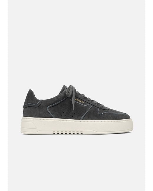 Axel Arigato Black Embroidered Suede Retro Orbit Sneakers for men