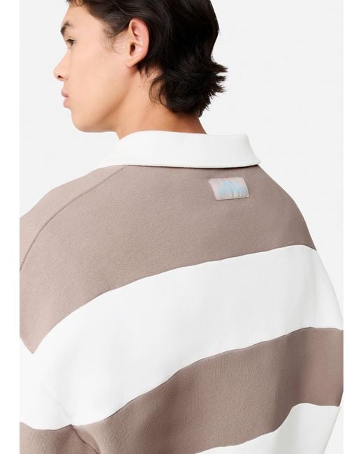 Axel Arigato White Shift Striped Sweatshirt for men