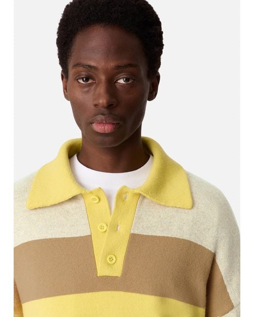 Axel Arigato Yellow Marine Polo Sweater for men