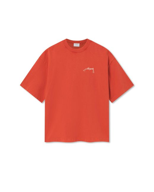 Axel Arigato Men's Red Honor Washed T-Shirt