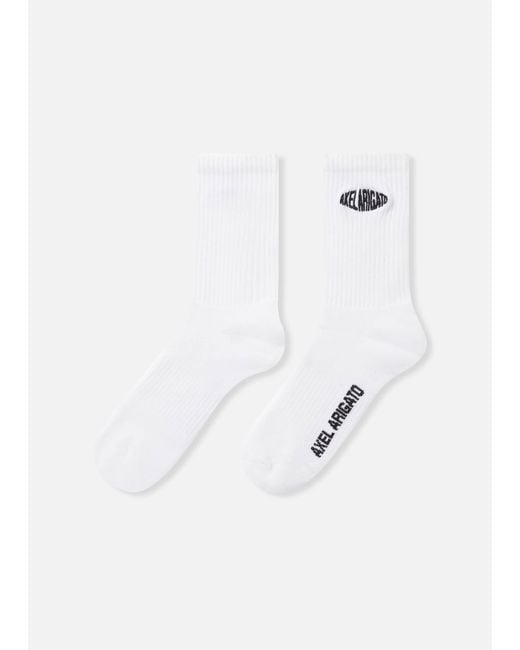 Axel Arigato White Distort Logo Socks