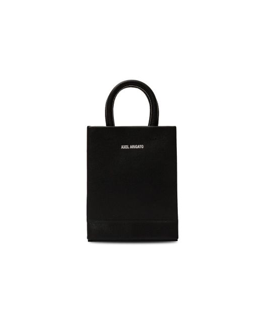 Axel Arigato Leather Shopping Bag Mini in Black | Lyst