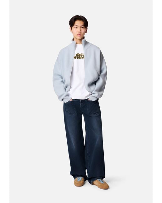 Axel Arigato Blue Core Zip-Up Sweater for men