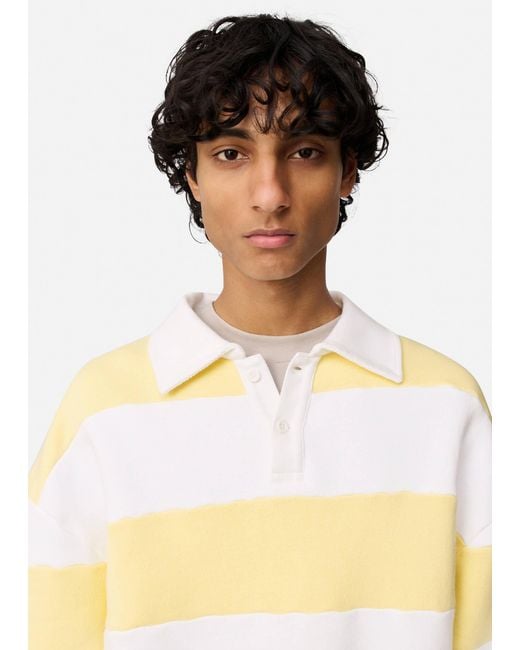 Axel Arigato Yellow Shift Striped Sweatshirt for men