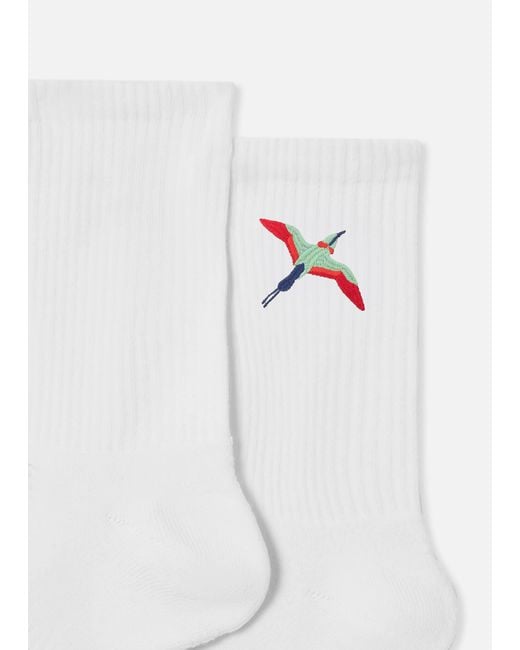 Axel Arigato White Bee Bird Tube Socks