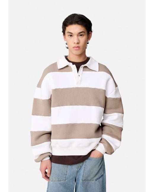Axel Arigato White Shift Striped Sweatshirt for men